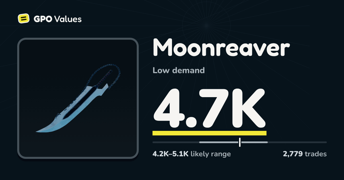 Moonreaver (MREAVER) GPO — Value 3.3K & How to Get
