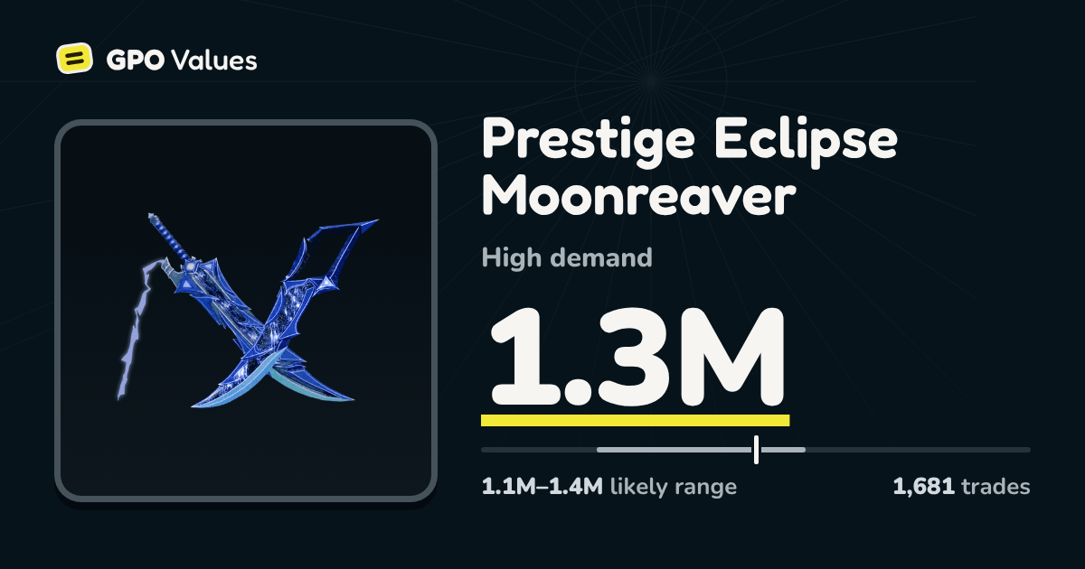 Prestige Eclipse Moonreaver GPO — Value 1.2M & How to Get