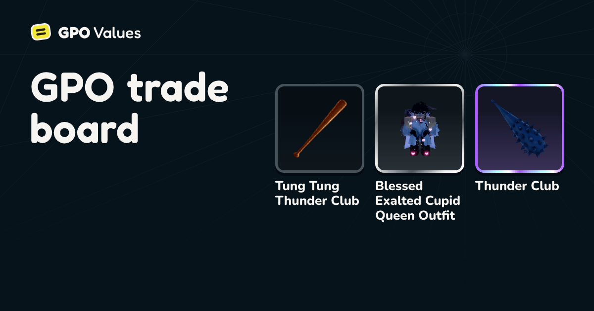Prestige Eclipse Moonreaver Trade Offers in GPO | GPO Values