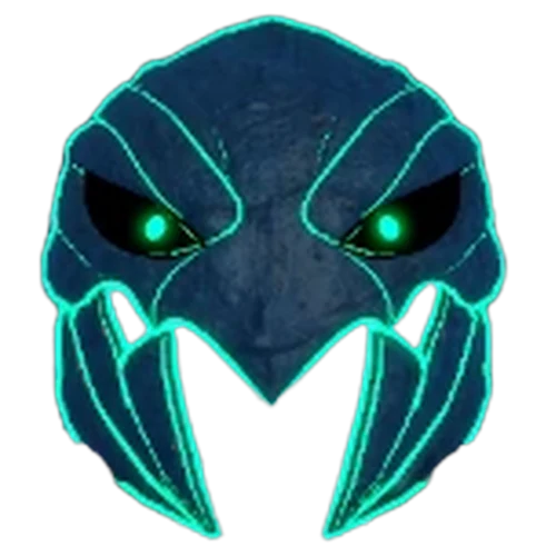 Dark Skeletal Shark Mask