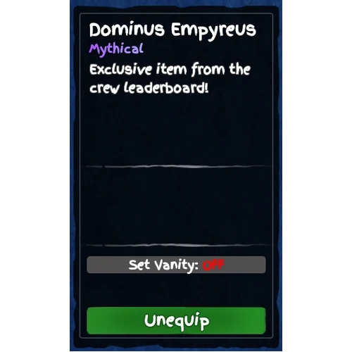 Dominus Empyreus icon, Mythical rarity item in Grand Piece Online
